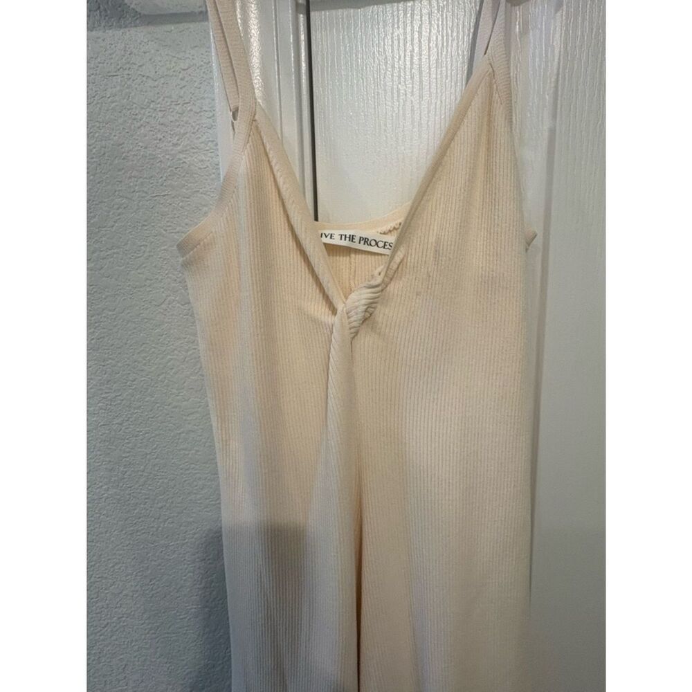 Live The Process Cream Ribbed jumpsuit - Picture 4 of 6